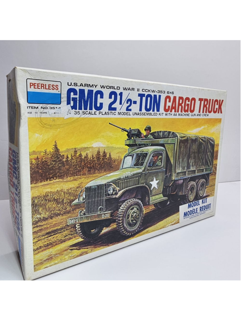 Peerless U.S.Army WW II CCKW-353 GMC 2 1/2 Ton Cargo Truck #3514 COMPLETE
